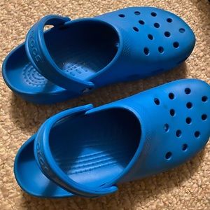Royal blue Crocs
